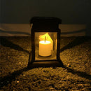 Garden Solar Lantern Decorative Candle Light for Patio Table Holiday Lamp