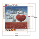 5D DIY Full Drill Diamond Painting Letter Embroidery Mosaic Kit Cross Stitch