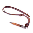Unique Creative Arrow Pendant Unisex Retro Long Chain Leather Rope Necklace B BX