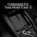 Wireless Phone Charger Center Console Organizer Fast Charging Armrest Box S