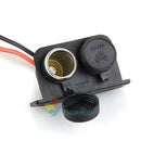 New Waterproof Twin Double Dual Car Cigarette Lighter Adapter Power Socket 12V #