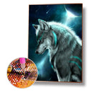 Animal 5D Diamond Painting DIY Full Round Drill Rhinestone (Wolf LD424)