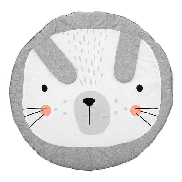 90CM Kids Play Game Mats Round Carpet Rugs Mat Cotton Crawling Blanket Floo R7J4