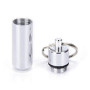 Medicine Bottle Keychain Container Waterproof Holder Aluminum Drug Box Case ME