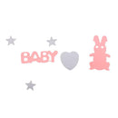 Baby shower Love Confetti Easter Party Rabbit Throwing Sprinkles Pink+Green