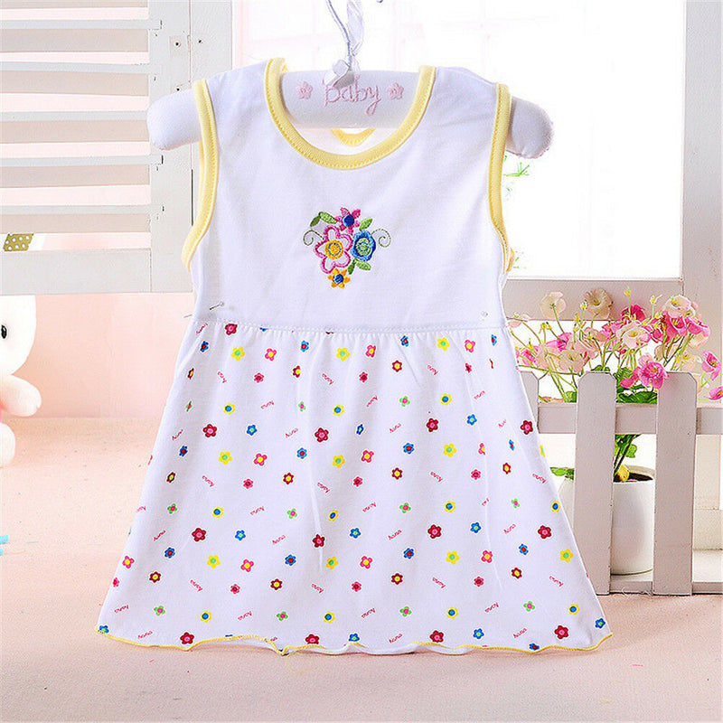 Infant Baby Girl Dress Cotton Regular Sleeveless Dresses Casual Clothing 0-24 â„–[