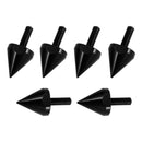6Pcs M5 Motorcycle Windshield Screws Spike Bolts Mounting Nuts Kit Black