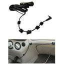 20X Cable Clips Self Adhesive Cord Management Black Wire Holder Organizer Clamp