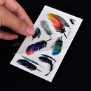 New Large Feather Pattern Removable Waterproof Temporary Tattoo Body Art StiA3C