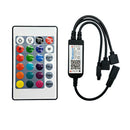Bluetooth Phone APP Dimmer LED RGB Controller w/24 Keys IR Remote Control