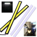 2pcs WHITE COB LED Strip 17cm Bright Daytime Running Light DRL Fog Driving Lamp