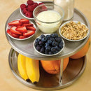 Spice Rack Stainless Steel Organizer Tray 360 Degree Turntable Rotating 2 S T7Y7