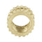 M2 x 3mm Brass Cylinder Knurled Threaded Round Insert Embedded Nuts 100pcs P2Y3