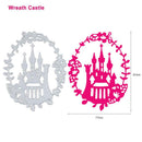 Metal DIY Wreath Castle Cutting Dies Stencils Scrapbook Card Making Craft A