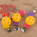 Pet parrot bird bites climb chew toys bell swing cage hanging cockatiel parak FT