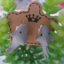New Handmade Polymer Clay Cute Cartoon Shark Earrings Stud DIY Women Jewelry sp