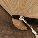 Summer Bamboo Folding Fan Hand Held Cartoon Cat Baking Varnish Fan Pocket Gi SP