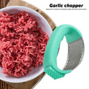Stainless Steel Manual Garlic Presser Ginger Chopper Kitchen Tool (Green) A