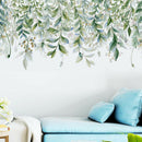 Green Leaves Wall Stickers For Bedroom Living Room DIY Wall Decals Door Mu,SE