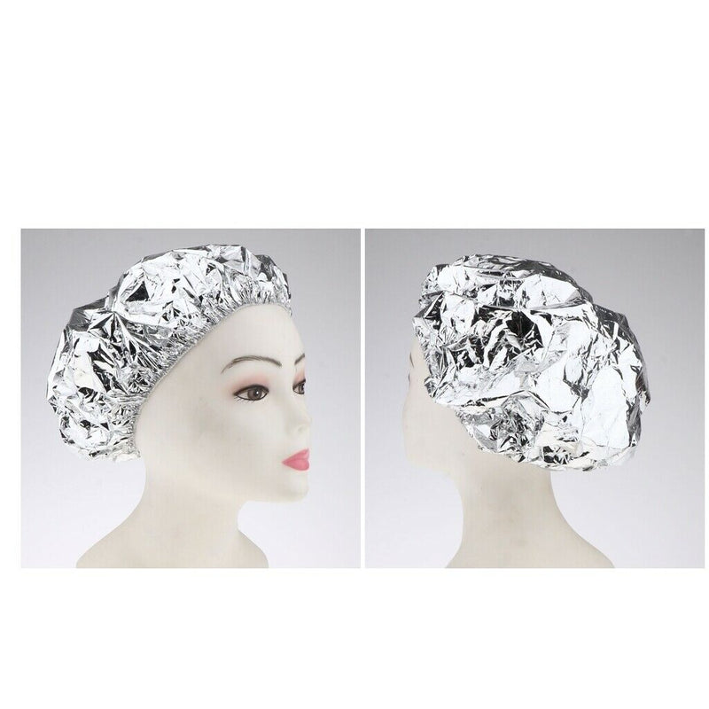 Set of 2Pcs Stylish Aluminum Foil Hair Cap Waterproof Salon Protector Insulation