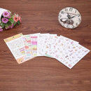 6pcs DIY Cute Cartoon Rabbit Waterproof Stickers Album Mobile Diary Decor