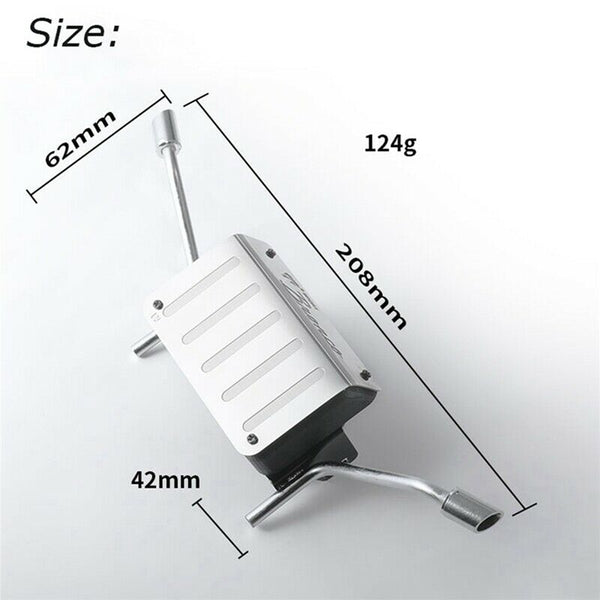 Metal Simulation Fuel Tank For Dj Traxxas Trx-4 Trx4 Exhaust Pipe Djc-9158  D1U2