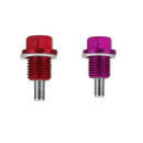 Purple+Red M14X1.5 Anodized Magnetic Engine Oil Pan/Transmission Drain Plug