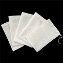 10 Pcs 8x10cm Large Cotton Muslin Drawstring Reusable Bags for Soap Herbs Tea LJ