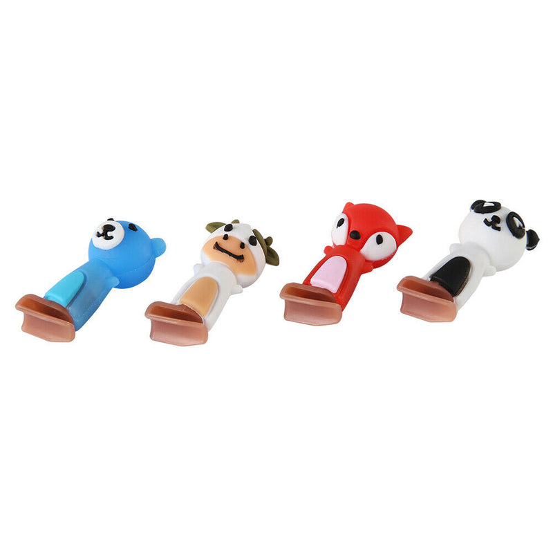 Kids Writing Pencil Holder Rubber Children Pen Aid Grip Tools Set (White)