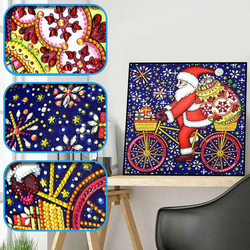 5D DIY Special Shaped Diamond Painting Santa Claus Cross Stitch Mosaic Kits