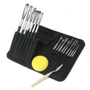 15sizes For Adults Kids Artist Paint Brush Set Gift Sponge Stationery Beginners