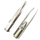 Eyebrow Tweezer HairRemoval Eyelash& Light StainlessSteel Makeup Supply Twe A9G6
