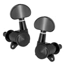 3R3L Black Locked String Tuners Tuning Peg Key Machine Heads Semicircle But