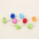 100X glitter tinsel pompom balls small pompoms ball cat puppy toys pet supply 3C