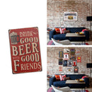 20x30cm Retro Metal Tin Sign Door Wall Decor Plaque Wall Art Poster -2PACK