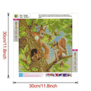 5D DIY Full Drill Diamond Painting Squirrel Cross Stitch Mosaic Kit (W1448)