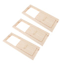 3 Pieces  Cedar Sauna Louvre Air Vent Grille, Natural Wood, 33cm