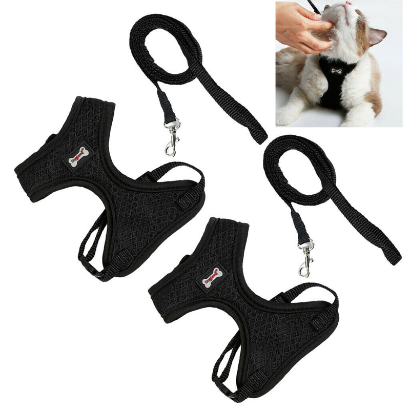 Pack of 2, Pet Cat Kitten Soft & Comfy Made Well 120cm/3.94ft Leash Puppy Dog