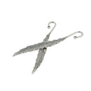6Pcs Beading Leaf  Bookmarks Book Mark DIY Jewelry Findings Gifts