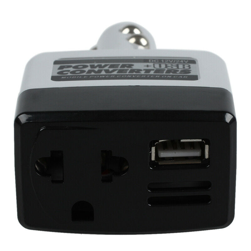 Car Charger Power Inverter Adapter DC to DC Adapter Converter Plus USB Outl