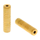 Metal 3.5mm TRS Female to Female Stereo Jack Adapter Audio Connector