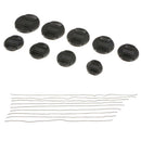 9Pack 9Size Snap-On Front Lens Cap Cover for Canon Nikon DSLR Camera Lenses