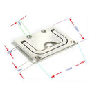 316 Stainless Steel Flush Pull Handle Boat Hatch Lift Ring 76 x 56mm