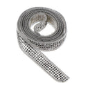 Hot-Fix or Sew-On Beaded Crystal Rhinestone Trim by Yard for Bridal Belt Wedding
