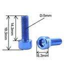 4x Lightweight Montain Bike Water Bottle Cage Holder Bolts Screws Durable Blue