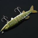 5 inch/ 12, 5cm 20g alive realistic  fishing lure multi articulated 8-segemeU7S6