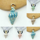 13Pcs Mixed Starfish Conch Shell Metal Charms Pendant DIY Jewelry Making m V4W8