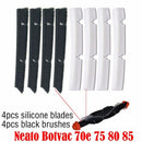 4xSilicone Blades+4xBrushes Replacement for Neato Botvac 70e 75 80 85 all D