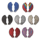 14 pcs sequins angel wings DIY embroidery ironing Stickers DecalsB Gn