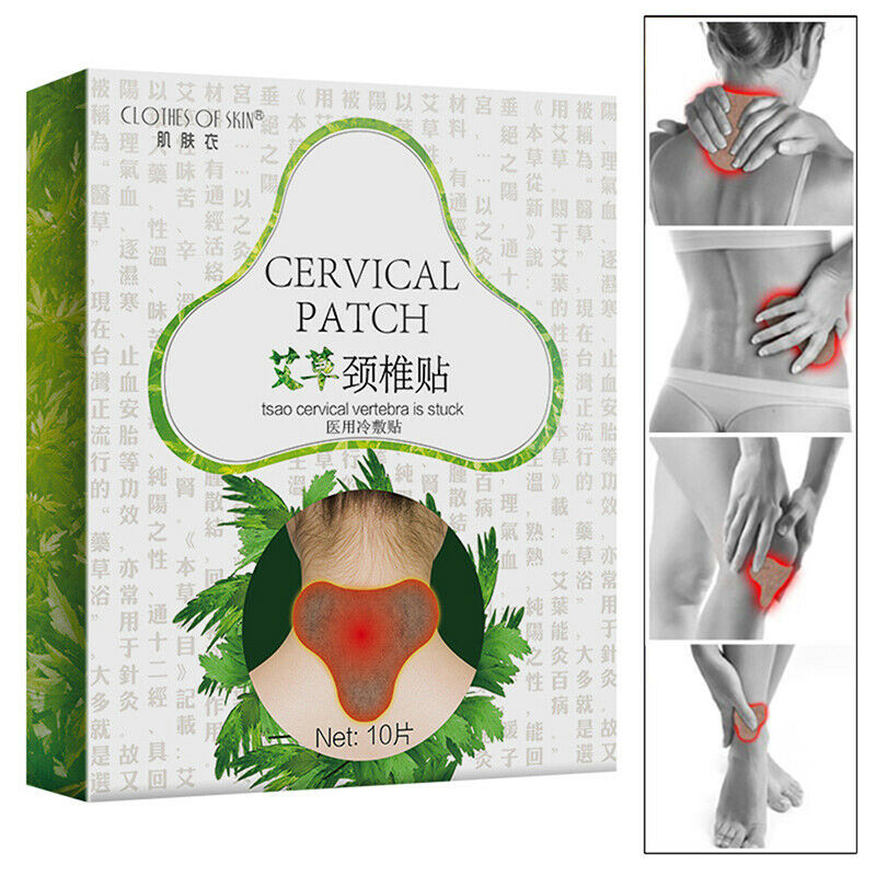10pcs Neck Moxibustion Plaster Shoulder Pain Relief Self Heating Patches sp